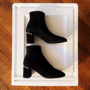 NWOT Cole Haan Laree Black Suede Sock Boots Booties Size 6.5